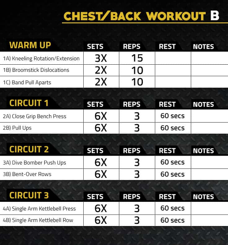 Chest and Back Weight Lifting Workout