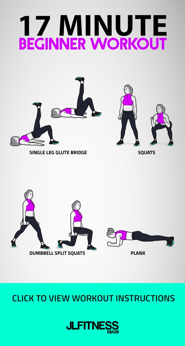 Beginner Gym Workout For Females- 17 Minutes | JLFITNESSMIAMI