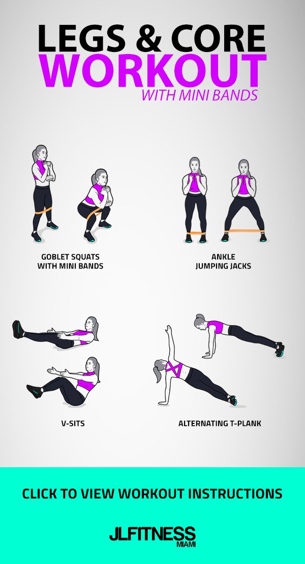 Legs & Core Workout (With Mini Bands)