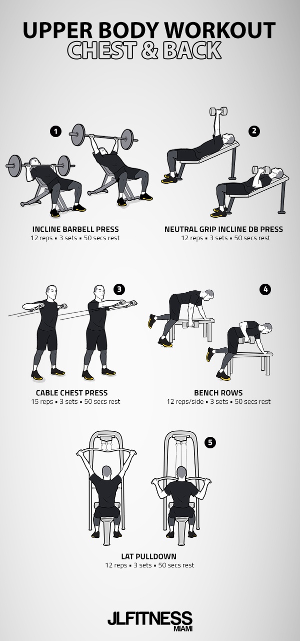 Upper Body Workout- Chest & Back | JLFITNESSMIAMI