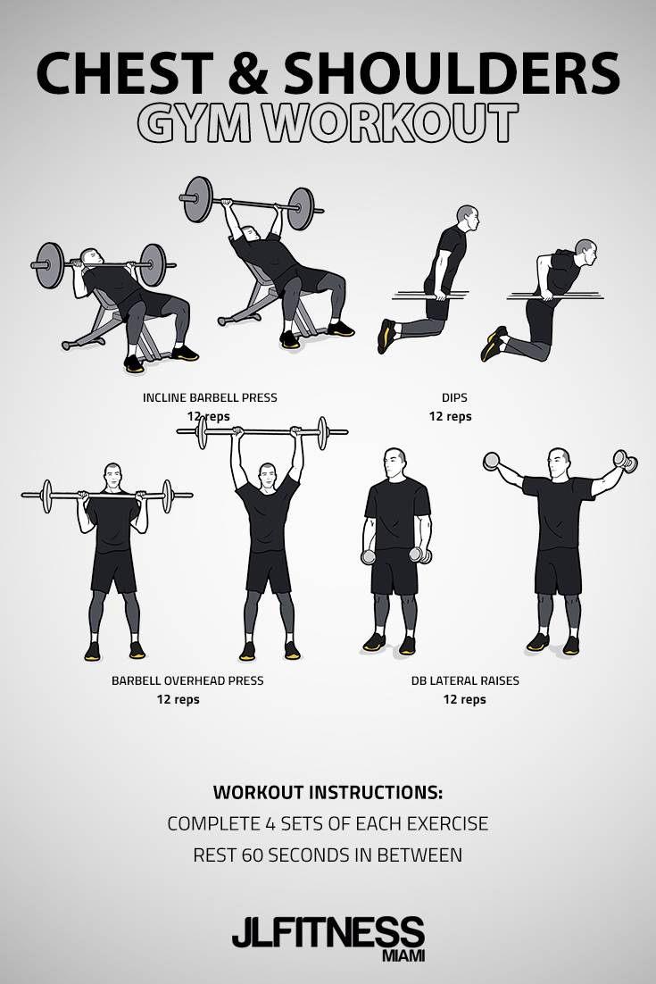 Chest Shoulders Gym Workout JLFITNESSMIAMI   CHEST SHOULDERS GYM WORKOUT 