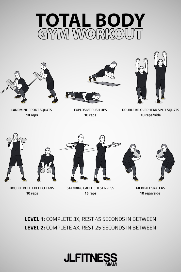 Total Body Gym Workout- 2 levels to choose | JLFITNESSMIAMI